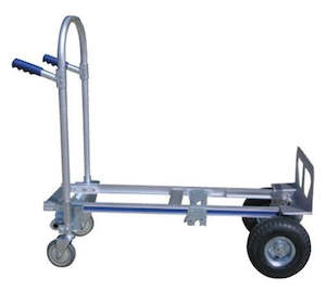 Trolleys: Large Combined Hand & Deck Trolley with Pneumatic Wheels