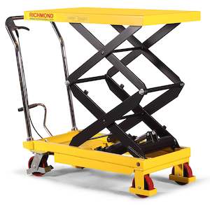 Trolleys: High Lift Scissor Lifting Platform Trolley - 350kg capacity