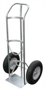 Trolleys: Heavy Duty Zinc-plated Single Gas Cylinder Hand Trolley