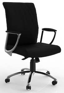 Red Hot Super Specials: Bentley Executive Chair in Black Leather - Midback & Highback