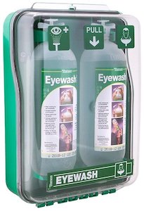 Eyewash First Aid: Tobin Eyewash in Dust Protection Case with 2 Bottles