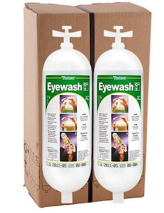 Eyewash First Aid: Tobin Sterile Saline Solution Replacement Bottles – 2 Bottle Pack