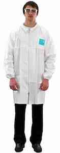 Protective Clothing: AlphaTec 2000 Bound Seams Lab Coat - carton of 60