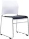 Buro Maxim Sled Base Chair with Reflective Silver Frame - 2 Colour Options