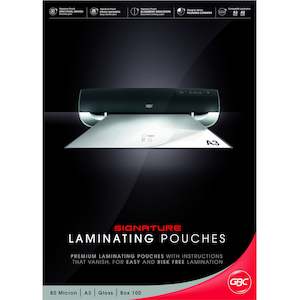 Business Machines Accessories: GBC Signature A3 80 Micron Laminating Pouches 100PK