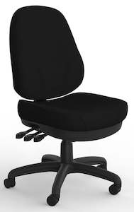 Ergonomic Chairs: Plymouth 3 Lever Ergonomic Office Chair in Breathe Black Fabric