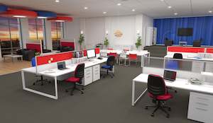 Office Fit Out Packages: Anvil Shared Desk & Workstation Office Furniture Package