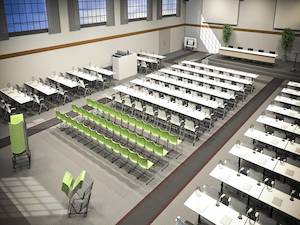 Office Fit Out Packages: Team Flip Table & Stacker Chair Conference Room/Auditorium Package