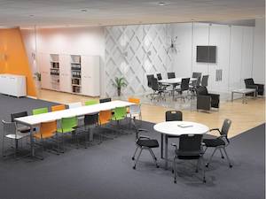 Office Fit Out Packages: Cubit Meeting Table & Meeting Chair Office Furniture Package