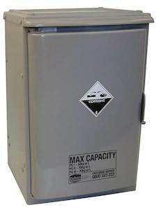 Dangerous Goods Cabinets: 70 Litre PVC Corrosive Substances Storage Cabinet