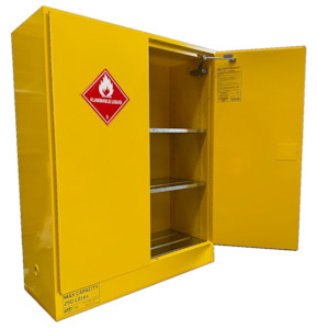 Dangerous Goods Cabinets: Extra Wide Flammable Liquids Cabinet - 250 Litres