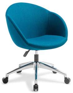 Amelia Chair with Chrome Swivel Star Base