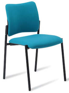 Visitor Meeting Room Seating: Polo Visitor Chair with Black Frame