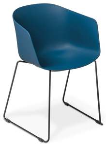 Max Tub Sled Base Chair - with Seat and Fully Upholstered Options