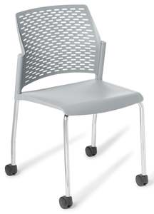Clearance Sale: Punch 4-Leg Char with Castors - with Upholstered Seat Option