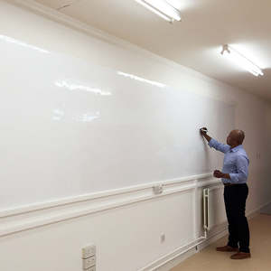 Smart Dry Erase Whiteboard Wallcovering - White Gloss
