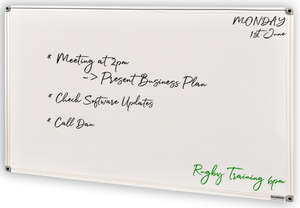 Acrylic Lacquered Steel Double-sided Whiteboard - 7 Sizes