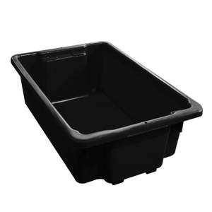 Bin Basket Trolleys: 32 Litre Black Recycled Plastic Bin