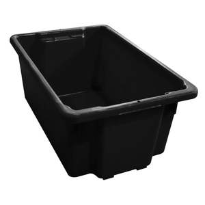 52 Litre Black Recycled Plastic Bin
