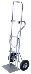 Zinc-plated Single Gas Bottle Hand Trolley