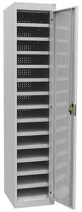 Laptop Device Mobile Phone Key Cabinets: Laptop Storage Cabinet with Single Door - 14 Compartments