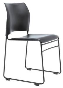 Buro Maxim Sled Base Chair with Black Frame