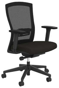 Solace Midback Mesh Back Chair with Armrests - 2 Base Options