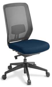 Clearance Sale: Pilot Mesh Back Chair in Fabric Upgrade - with Optional Armrests