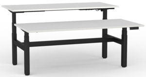 Agile Sit/Stand Electric 3 Column Double-sided Height Adjustable Desk - 1800mm