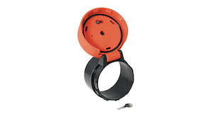 Conduits And Carriers: Conduit Locking End Cap (100mm/3.9inches) Orange