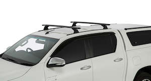Toyota Hilux 2016: Vortex RCH Trackmount Black 2 Bar Roof Rack - Toyota Hilux 2015+