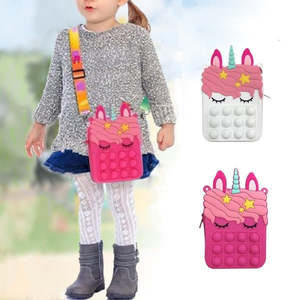 Kids Unicorn Pop Fidget Toy Crossbody Shoulder Bag