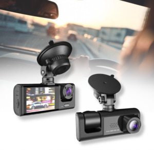 Automotive: 3-Camera Dash Cam with 32GB Card
