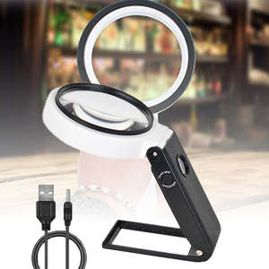 Tools 1: 10 to 25x Illuminated Folding Magnifier with Light Reading Inspection Tool