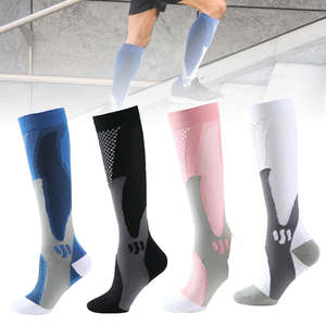 Motorbike Offroad Apparel Footwear: Sports Compression Socks - 4 Pairs