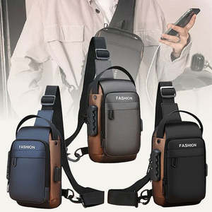 Anti-Theft Crossbody Sling Bag with USB Port