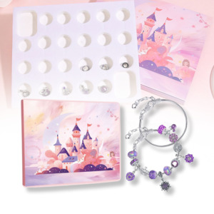 Art Craft Photos Sewing Knitting Crochet: 24 DAYS Christmas Advent Calendar Charm Bracelet Making Kit