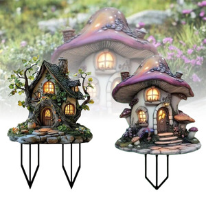 Outdoor Acrylic Fairy House Stake