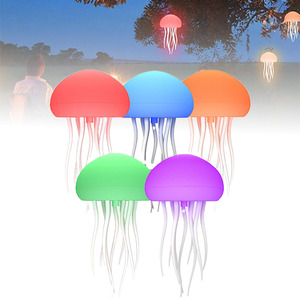 Home Living Home Decor Lighting Lamps: Voice-Controlled Rechargeable Jellyfish Lamp