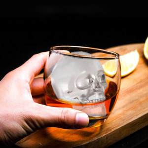 Home Living Kitchen Barware Tableware: Large 3 D Silicone Skull Ice Mold