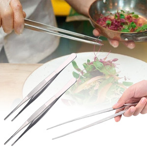 Home Living Kitchen Cookware: 30cm Stainless Steel Tong Tweezer Style
