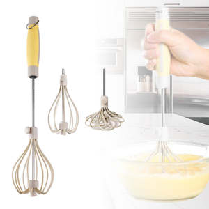 Home Living Kitchen Cookware: Stainless Steel Semi-Automatic Whisk Blender