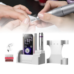 Beauty Health Brushes Tools Accessories Beauty Tools: Portable 45000 RPM Rechargeable Electric Nail Drill File for Salon & Home