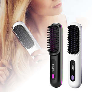 Cordless Hair Straightener Brush