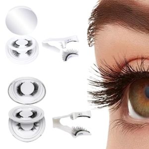 Beauty Health Brushes Tools Accessories Beauty Tools: 2-Pair Magnetic Eyelashes with Tweezers Kit