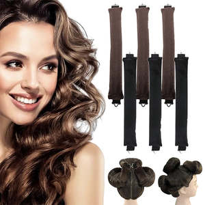 Beauty Health Brushes Tools Accessories Beauty Tools: Heatless Hair Curling Rod Headband -3Pcs