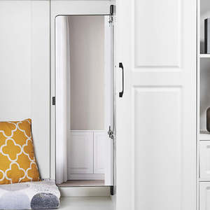 Aluminum Alloy Frame Closet Wardrobe Pull Out Mirror