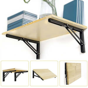 Home Living Furniture Storage: Wall Mounted Folding Shelf Brackets 2 Pack