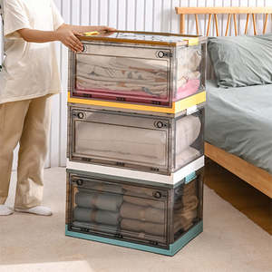 Closets Foldable Stackable Storage Box 55 Litres