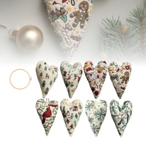 Home Living Home Decor Christmas Decorations: DIY Embroidery Christmas Ornament Kits